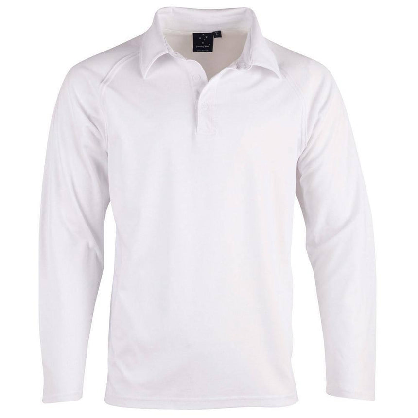 PS29L Cricket Polo Long Sleeve Men's Polos Winning Spirit White XS