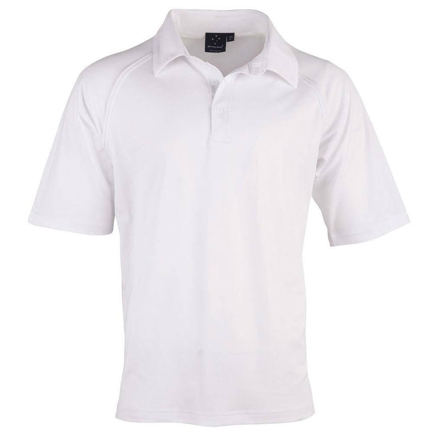 PS29 Cricket Polo Short Sleeve Men's Polos Winning Spirit White XS