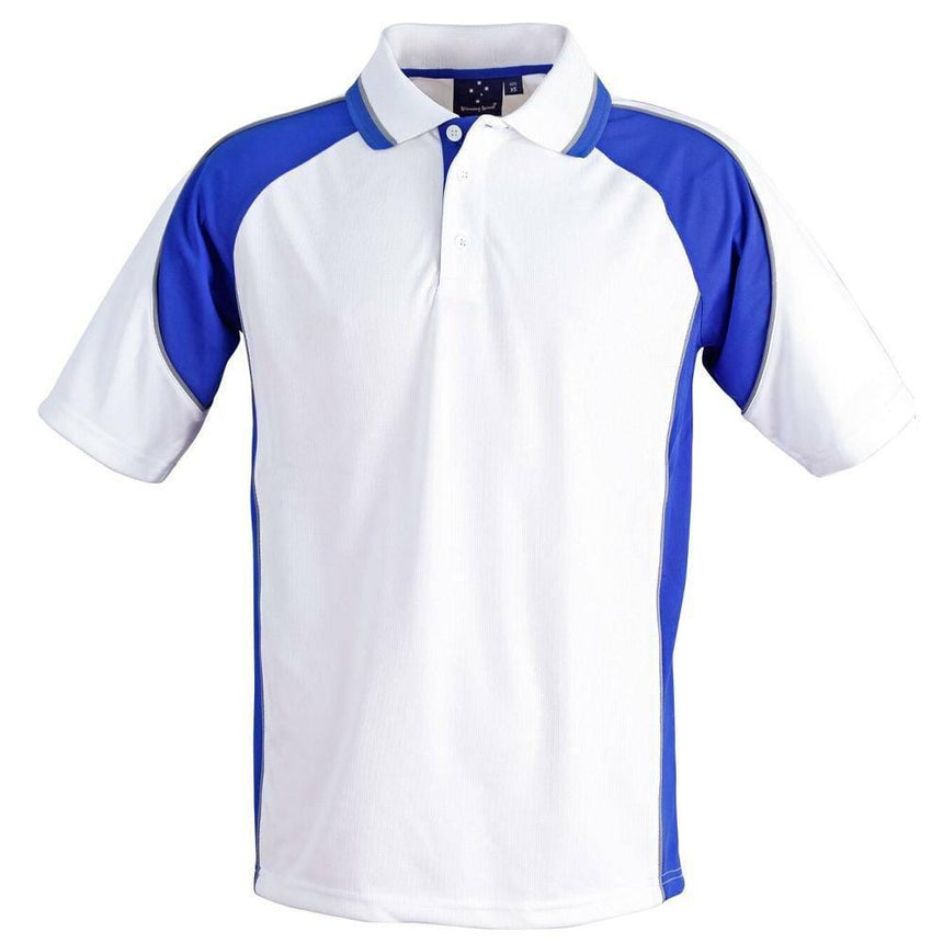 PS49 Mascot Polo Men's Polos Winning Spirit WhiteRoyal XS