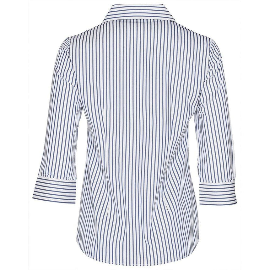 M8310Q Women's Executive Sateen Stripe 3/4 Sleeve Shirt Shirts Winning Spirit