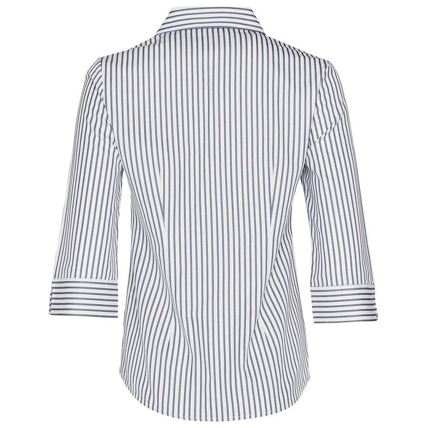 M8310Q Women's Executive Sateen Stripe 3/4 Sleeve Shirt Shirts Winning Spirit