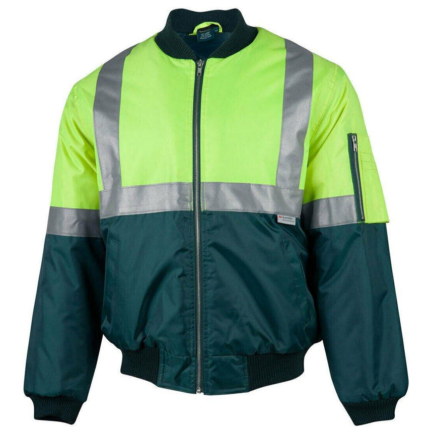 SW16A Two Tone Flying Jacket Jackets Winning Spirit Yellow.Bottle S