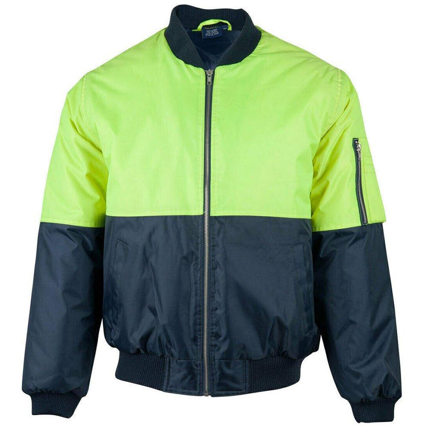 SW06A Hi-Vis Two Tone Flying Jacket Jackets Winning Spirit Yellow.Navy S