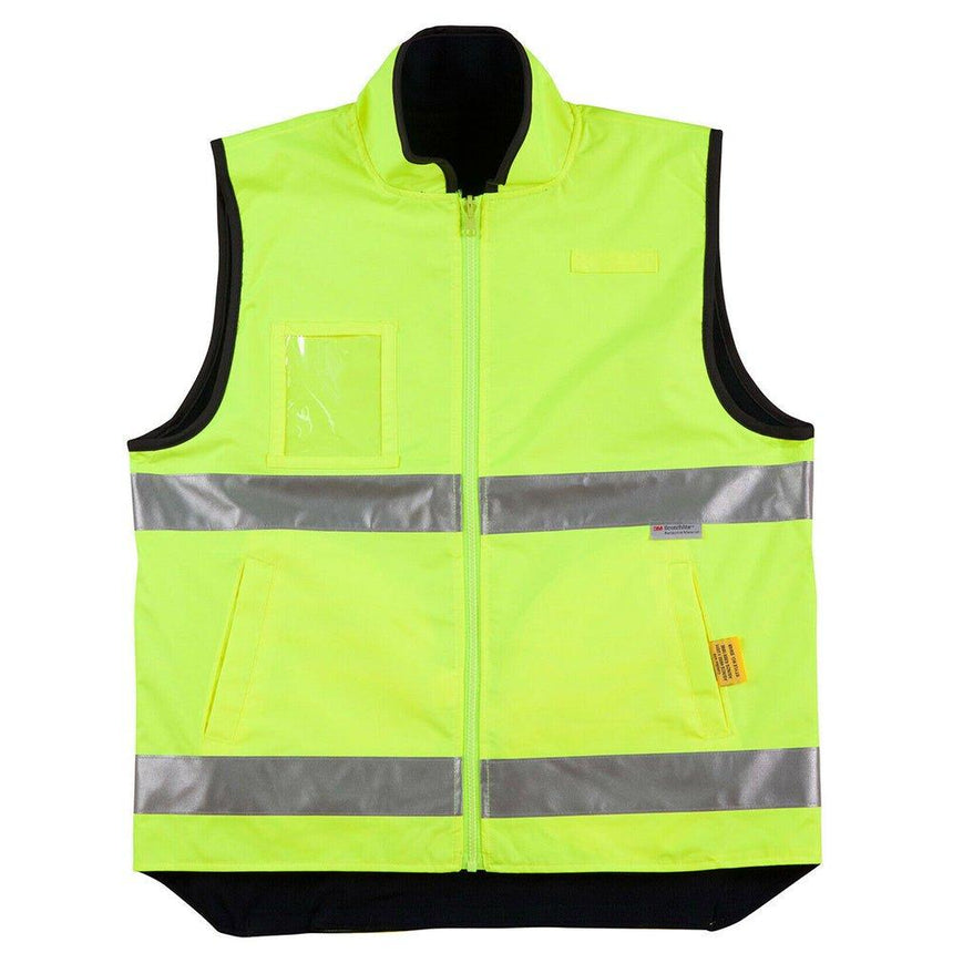 SW49 Hi-Vis Safety Vest Vests Winning Spirit Yellow.Navy S