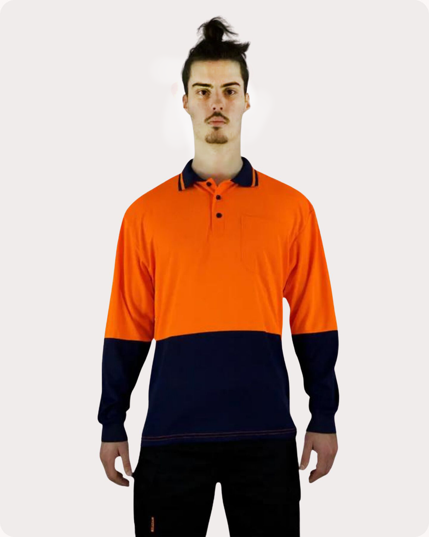 Hi Vis LS Polo Shirt 19OL Polos Canura