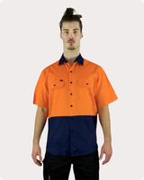 Hi Vis SS Lightweight Drill Shirt 7LDOS Shirts Canura