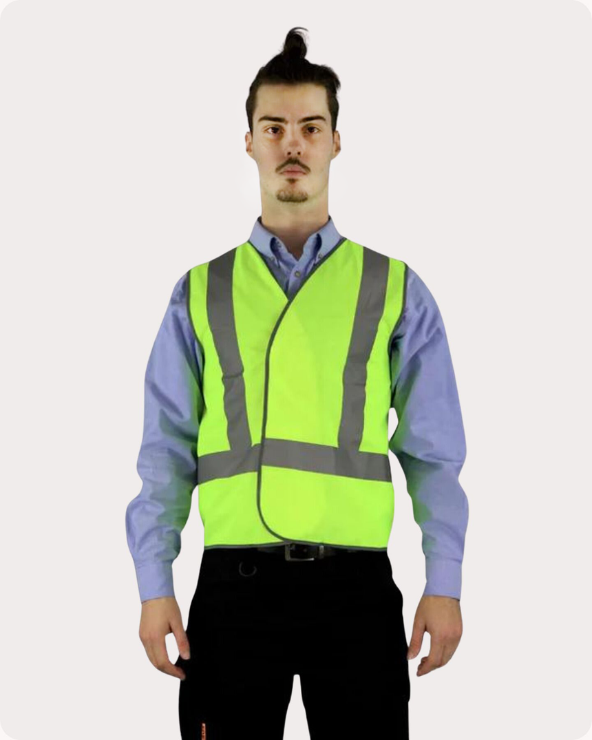 Hi Vis T Tape Safety Vest 12VYR Vests Canura