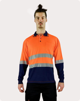 Hi Vis LS Taped Polo Shirt 19OLT Polos Canura