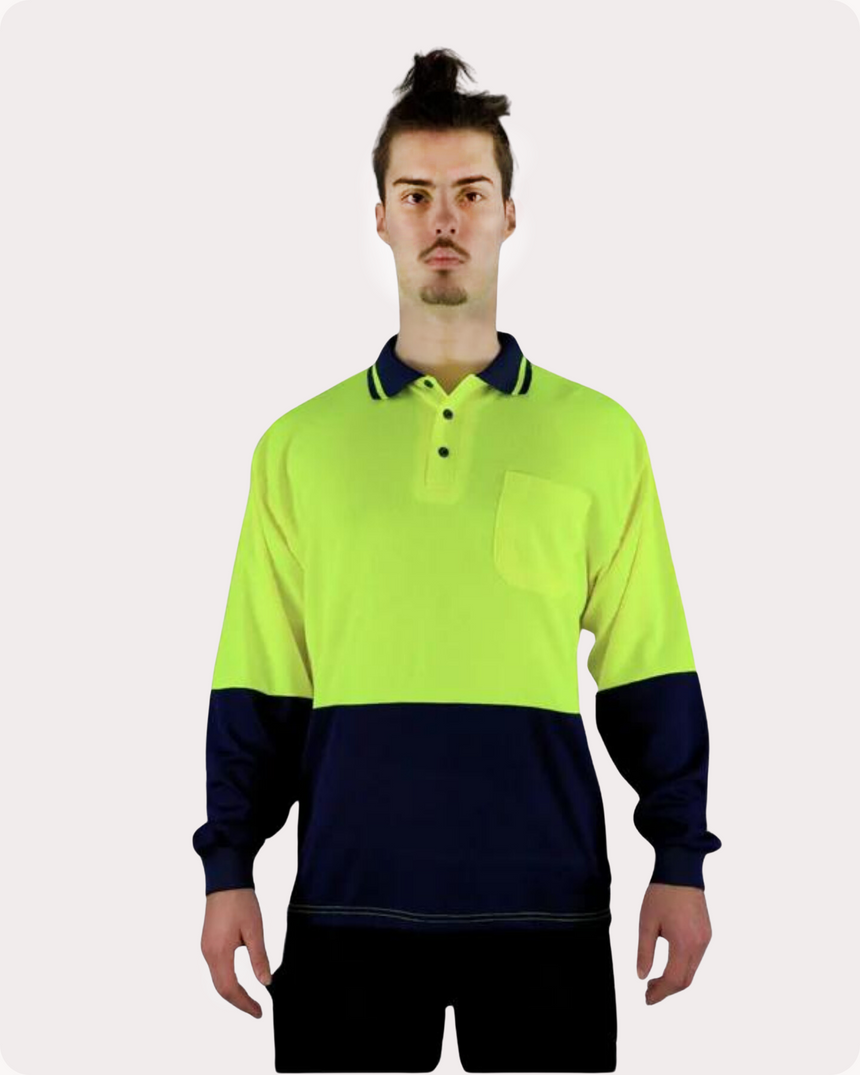 Hi Vis LS Polo Shirt 19YL Polos Canura