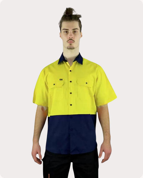 Hi Vis SS Drill Shirt 7LDYS Shirts Canura