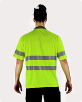 Hi Vis SS Taped Polo With Pocket 19YST Polos Canura