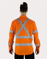 Hi Vis LS Ripstop Shirt 17LDOX Shirts Canura