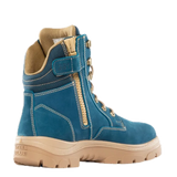 Blue Southern Cross® Zip Work Boots 312361 Zip Up Boots Steel Blue