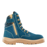 Blue Southern Cross® Zip Work Boots 312361 Zip Up Boots Steel Blue