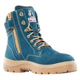 Blue Southern Cross® Zip Work Boots 312361 Zip Up Boots Steel Blue