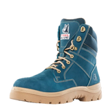 Blue Southern Cross® Zip Work Boots 312361 Zip Up Boots Steel Blue