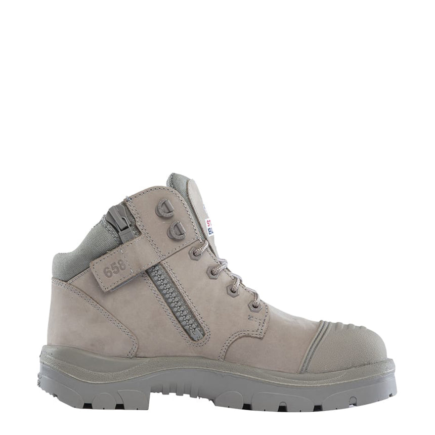 Parkes Zip: Scuff Cap Work Boots 312658 Zip Up Boots Steel Blue