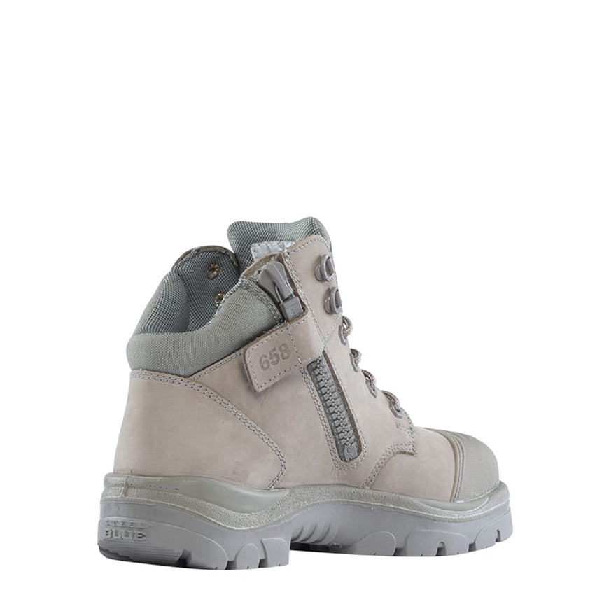 Parkes Zip: Scuff Cap Work Boots 312658 Zip Up Boots Steel Blue