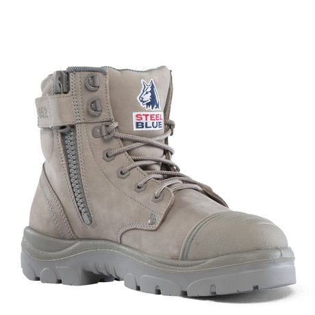 Granite Argyle® Zip: Scuff Cap 312652 Zip Up Boots Steel Blue