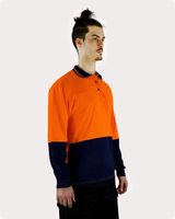 Hi Vis LS Polo Shirt 19OL Polos Canura