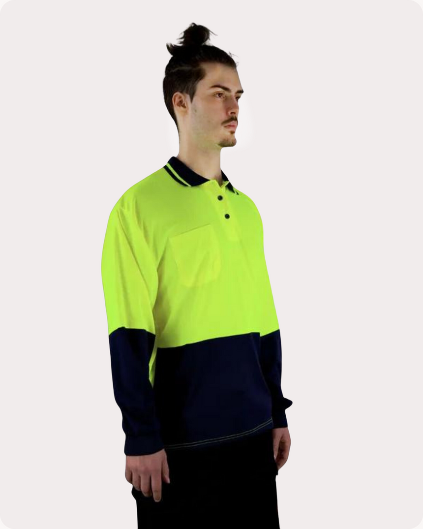 Hi Vis LS Polo Shirt 19YL Polos Canura