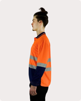 Hi Vis LS Taped Polo Shirt 19OLT Polos Canura