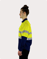 Hi Vis LS Taped Shirt With Pocket 7LDYT Shirts Canura