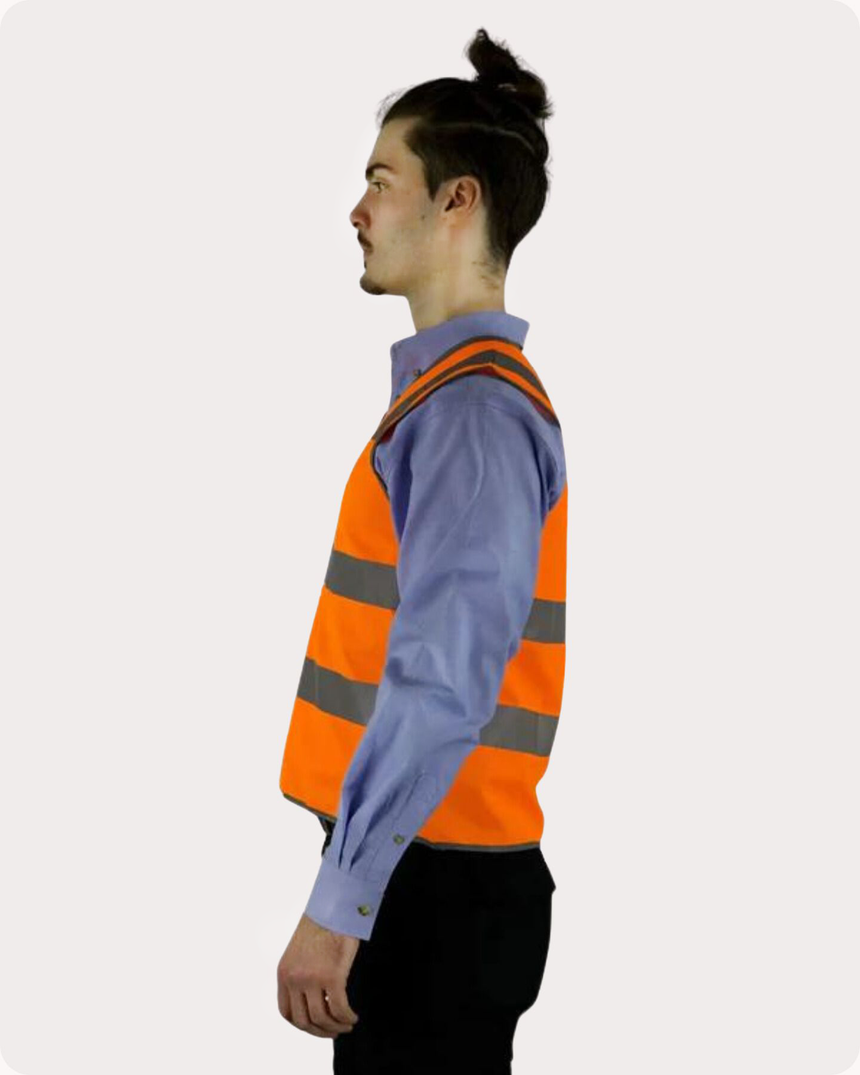 Hi Vis Taped Safety Vest 12VOT Vests Canura