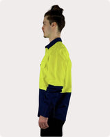 Hi Vis LS Drill Shirt 7LDY Shirts Canura