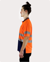 Hi Vis SS Taped Polo With Pocket 19OST Polos Canura