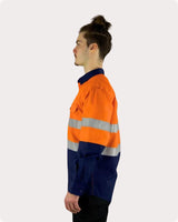 Hi Vis LS Taped Shirt With Pocket 7LDOT Shirts Canura