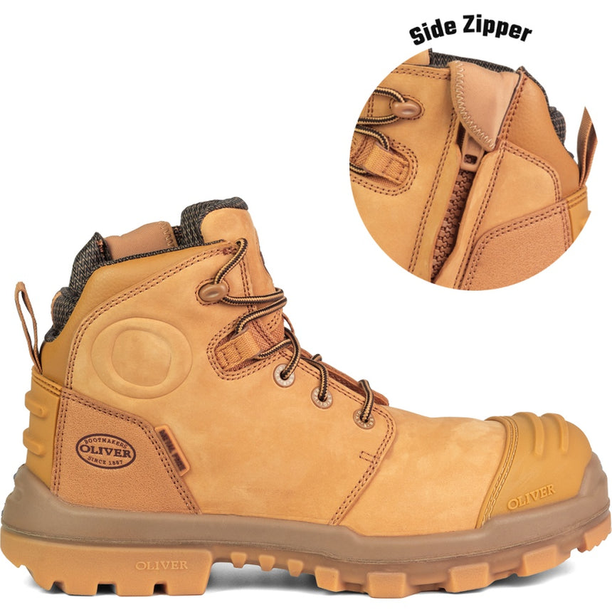 Oliver AT 54-530Z 130mm Wheat Zip Sided Boot Zip Sided Boot Oliver