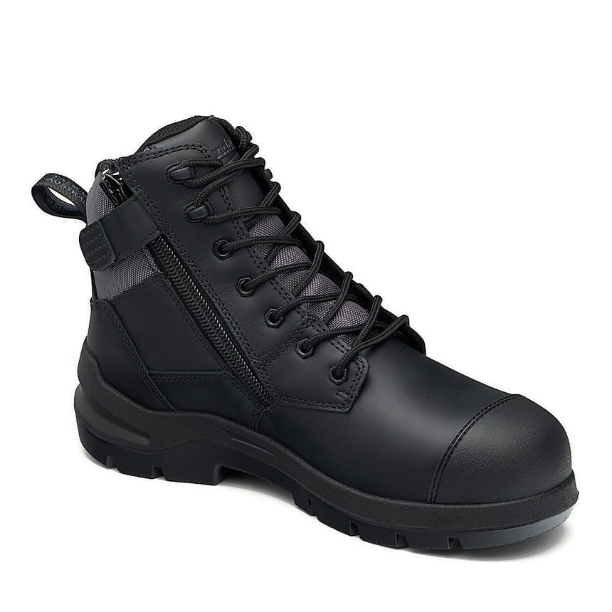Blundstone DuraFit #7561 Safety Boot - Zip Side Lace Up Zip Up Boots Blundstone Mens AU 6