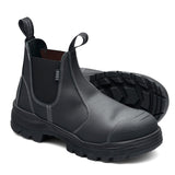 8001 Unisex Rotoflex Safety Boots - Black Elastic Sided Boots Blundstone   