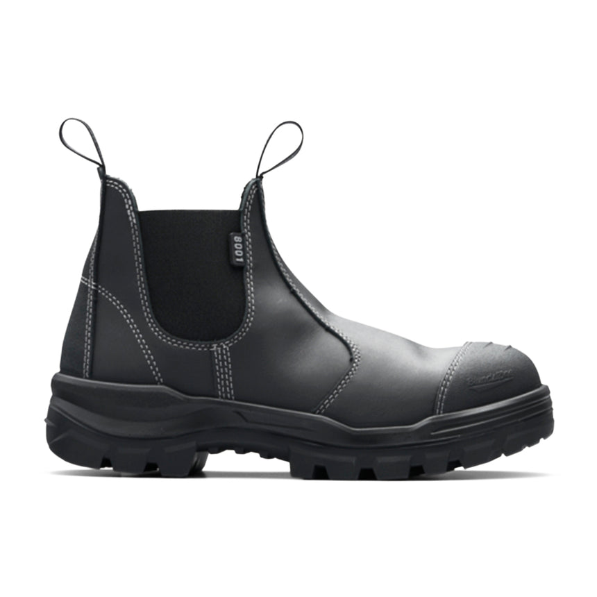8001 Unisex Rotoflex Safety Boots - Black Elastic Sided Boots Blundstone   