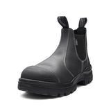 8001 Unisex Rotoflex Safety Boots - Black Elastic Sided Boots Blundstone   