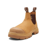 9000 Unisex Rotoflex Safety Boots - Wheat Elastic Sided Boots Blundstone   