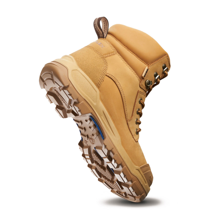 9010 Unisex Rotoflex Safety Boots - Wheat Zip Up Boots Blundstone   