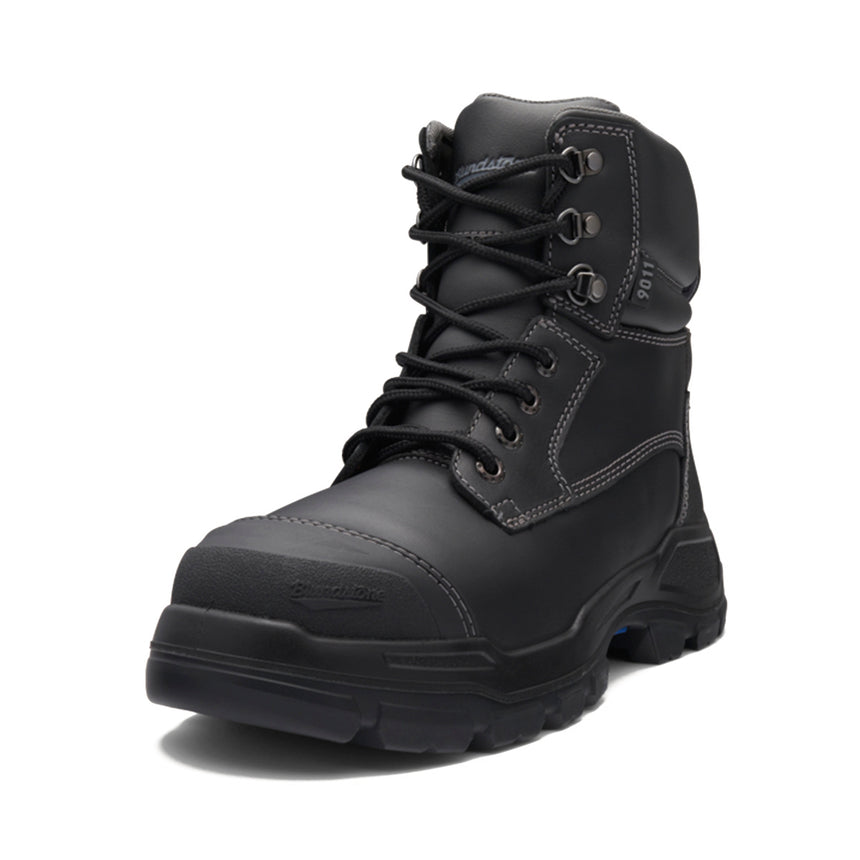 9011 Unisex Rotoflex Safety Boots - Black Zip Up Boots Blundstone   