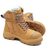 9960 Women's Rotoflex Safety Boots - Wheat Zip Up Boots Blundstone   