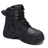 9961 Women's Rotoflex Safety Boots - Black Zip Up Boots Blundstone