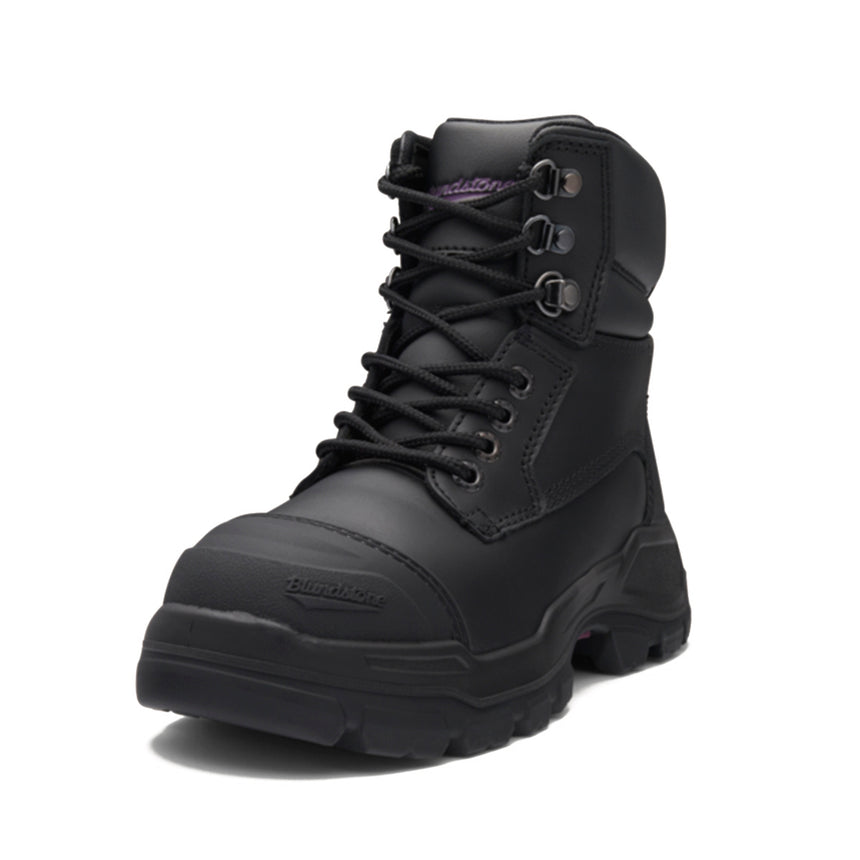 9961 Women's Rotoflex Safety Boots - Black Zip Up Blundstone   