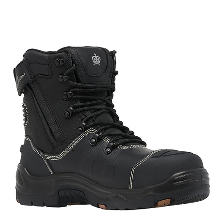 KingGee Bennu Caustic Water Proof 6" Steel Toe Safety Boot Lace Zip Boot KingGee Mens AU 6