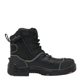 KingGee Bennu Caustic Water Proof 6" Steel Toe Safety Boot Lace Zip Boot KingGee