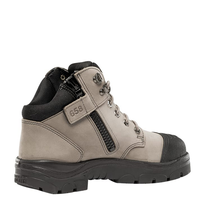 Parkes Zip: Scuff Cap Work Boots 312658 Zip Up Boots Steel Blue