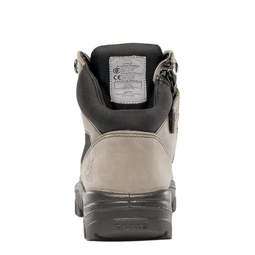 Parkes Zip: Scuff Cap Work Boots 312658 Zip Up Boots Steel Blue