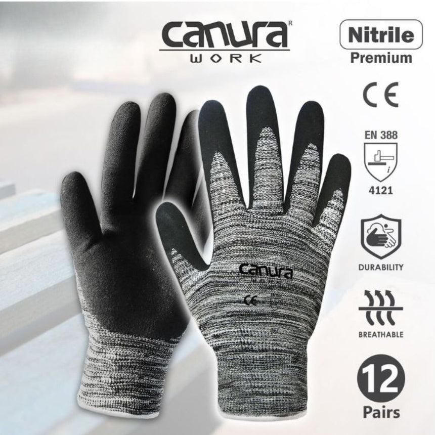Nitrile Sandy Gloves 12 Pack Gloves Canura   