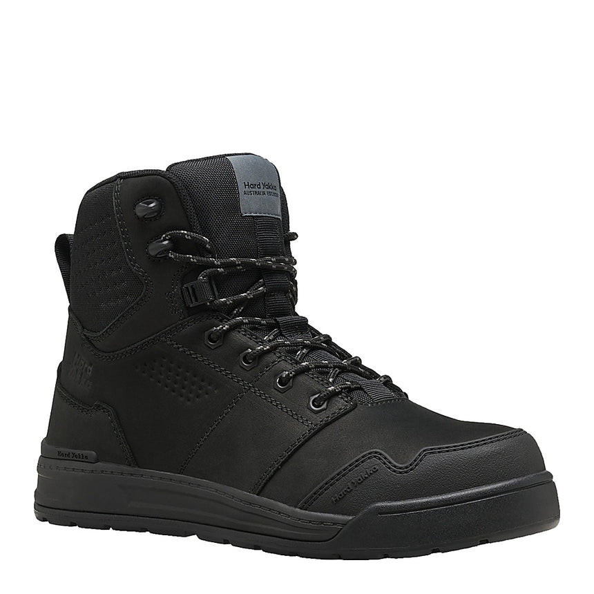 Evolution 6" Steel Toe Safety Boot Lace Up Boot Hard Yakka Black Mens AU 6