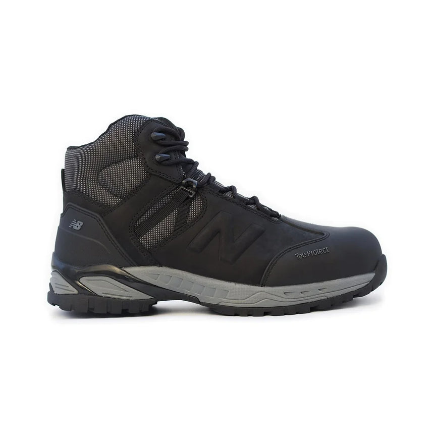 New Balance Safety Work Boots Allsite Waterproof - Black Zip Up Work Boots New Balance   