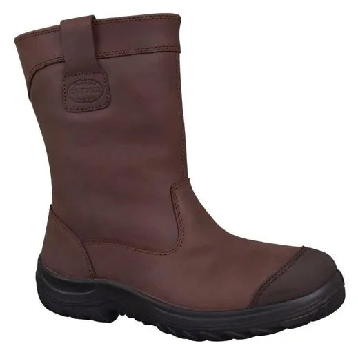 250mm Brown Pull On Riggers Boots 34692 Pull On Boots Oliver   